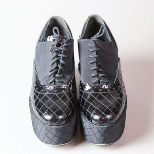 Authentic Chanel Oxford Platforms